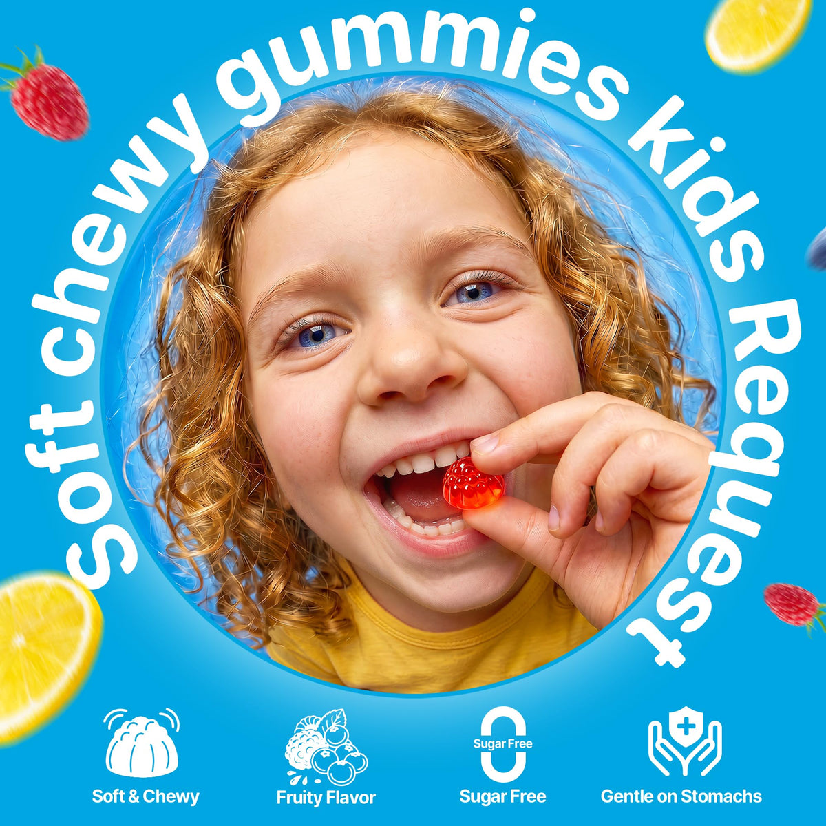 Gummies de magnésium ECOFIB sur une table