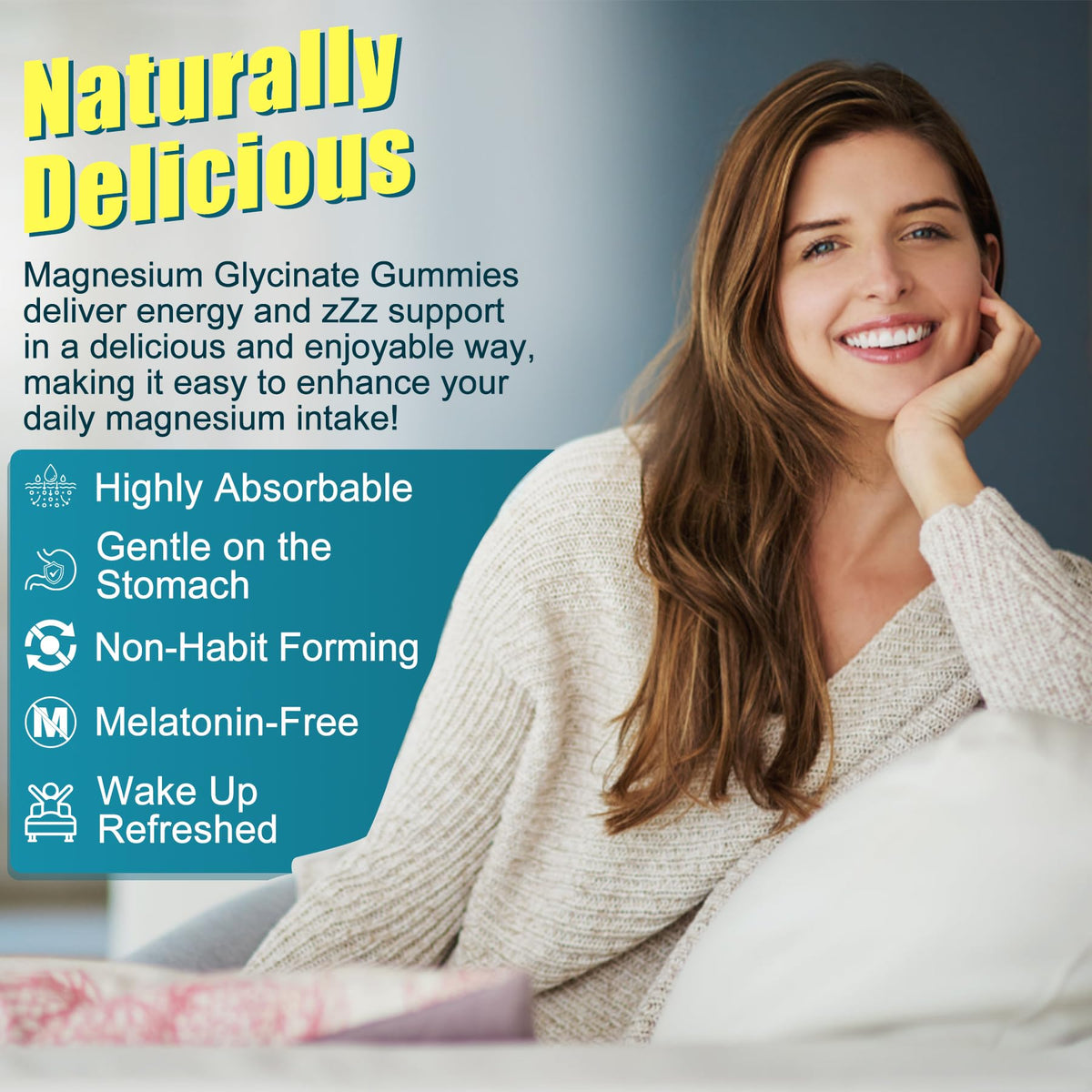 Gummies de magnésium EnvyCure avec d'autres compléments alimentaires