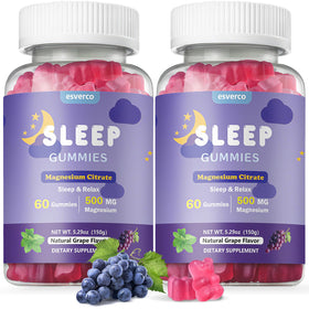 Gummies de magnésium esverco 500mg, flacon de 120 pièces