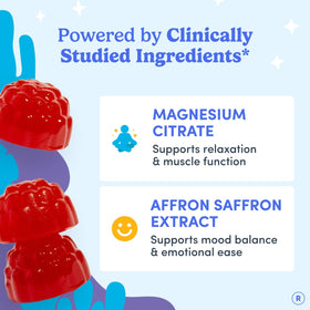 Gummies de magnésium FIRST DAY, ingrédients sur l'étiquette