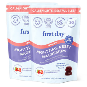 Gummies de magnésium FIRST DAY pour femmes, pot de 60 gummies