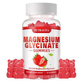 Gummies de magnésium glycérylé Nutravita 1000mg, vue de face