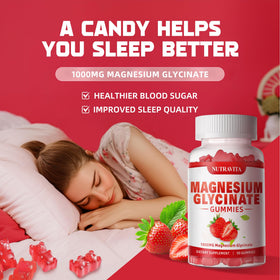Gummies de magnésium glycérylé Nutravita avec des ingrédients naturels