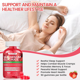 Gummies de Magnésium Glycinate 1000mg Health4All, ingrédients listés sur l'étiquette
