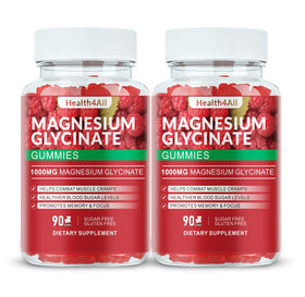 Gummies de Magnésium Glycinate 1000mg Health4All, vue de face