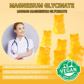 Gummies de Magnésium Glycinate 1000mg Novomins avec fruits colorés