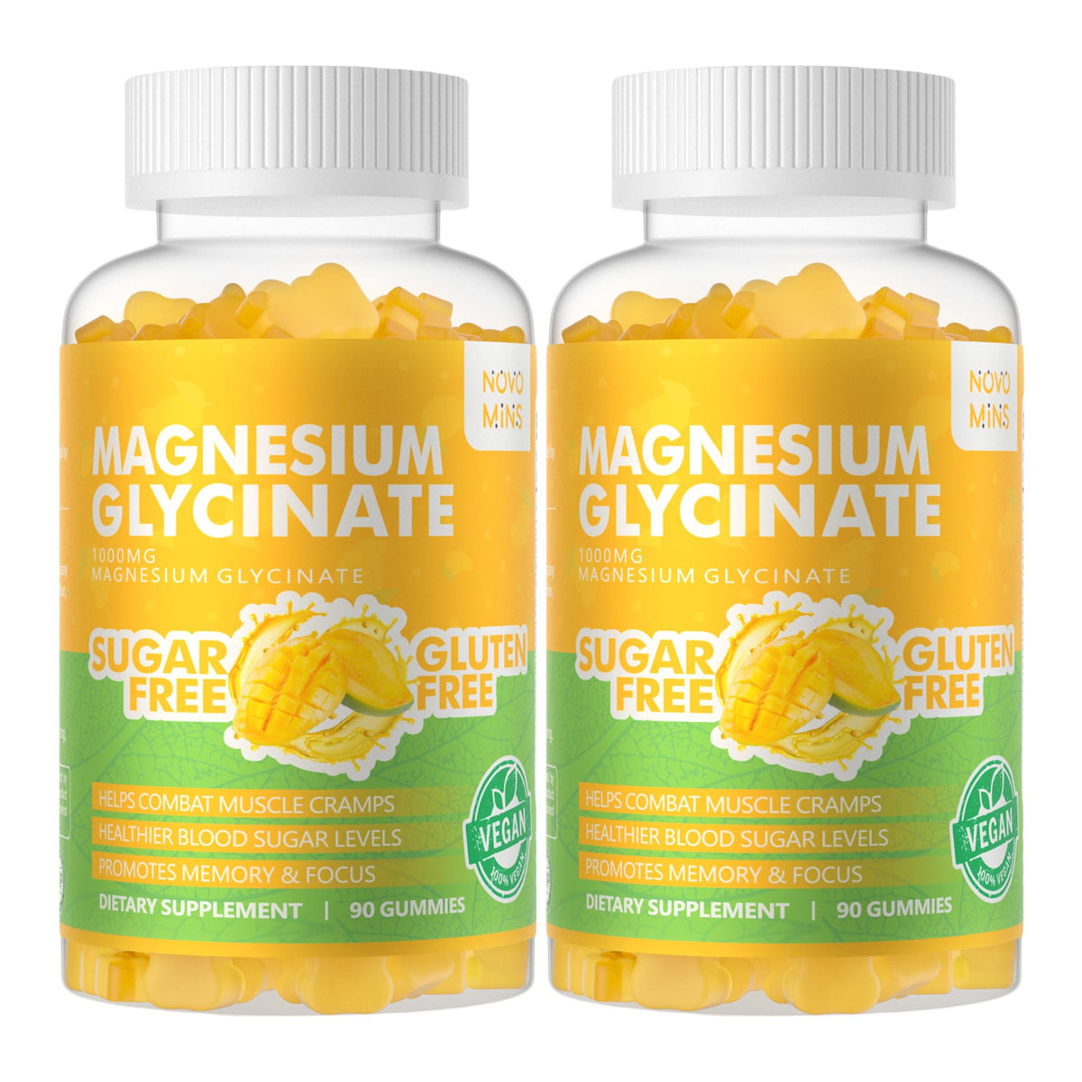 Gummies de Magnésium Glycinate 1000mg Novomins emballage avant