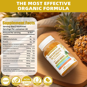Gummies de Magnésium Glycinate 1000mg Sevenhills Wholefoods sur une table