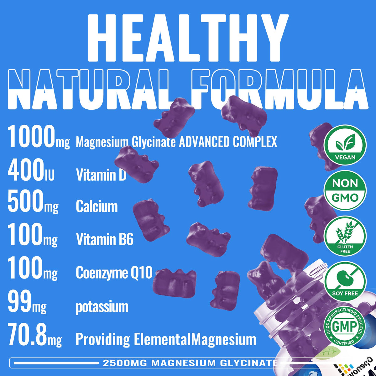Gummies de Magnésium Glycinate 2500mg Openovomins - vue de côté