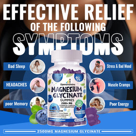 Gummies de Magnésium Glycinate 2500mg - texture moelleuse