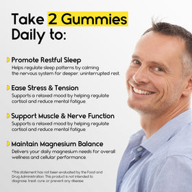 Gummies de Magnésium Glycinate 400mg Pharmlitalia, goût ananas