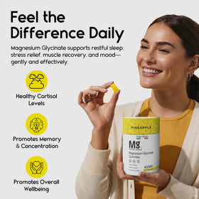 Gummies de Magnésium Glycinate 400mg Pharmlitalia, ingrédients naturels
