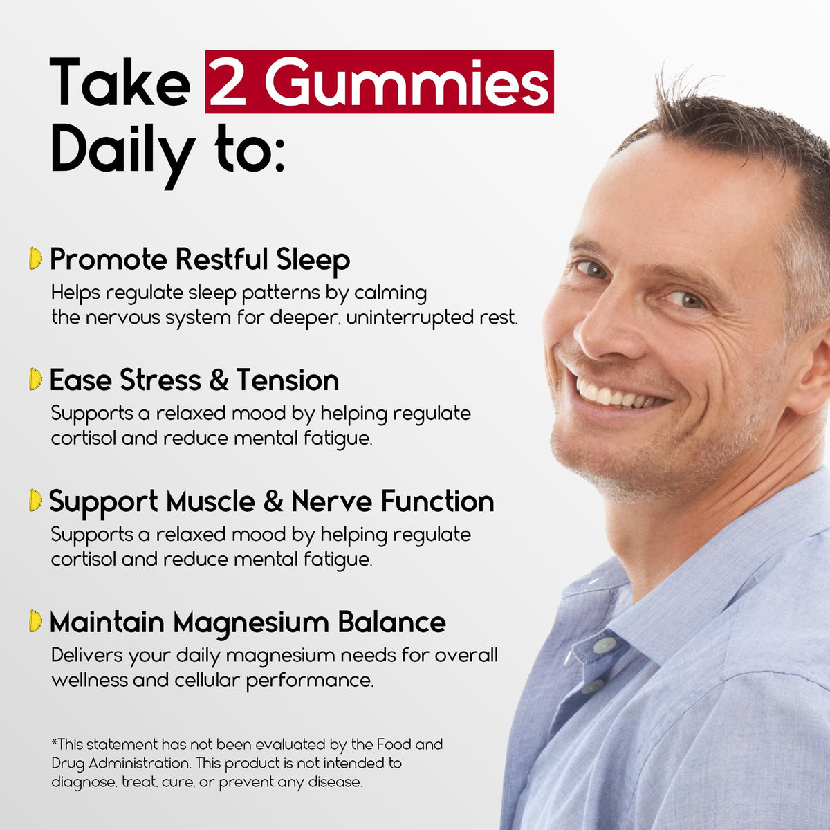 Gummies de Magnésium Glycinate 400mg Pharmlitalia sur une table