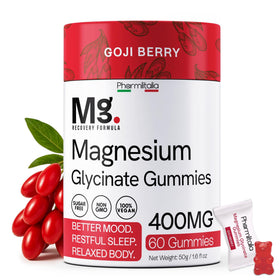 Gummies de Magnésium Glycinate 400mg Pharmlitalia vue de face