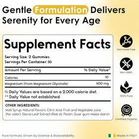 Gummies de Magnésium Glycinate 400mg Pharmlitalia, vue de face