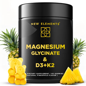 Gummies de magnésium glycinate 500mg New Elements en vue de face