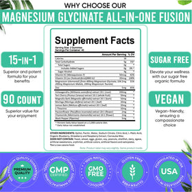 Gummies de magnésium glycinate Adndale 400 mg sur une table
