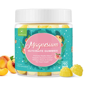Gummies de magnésium glycinate AFXMATE 90 Ct sans sucre, vue de face