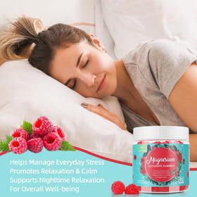 Gummies de magnésium glycinate AFXMATE sur une table