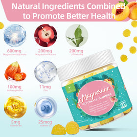 Gummies de magnésium glycinate AFXMATE, vue de côté montrant la texture