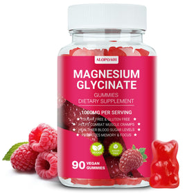 Gummies de Magnésium Glycinate ALOPOA01 1000mg framboise vue avant