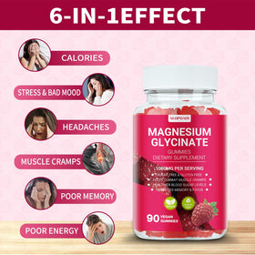 Gummies de Magnésium Glycinate ALOPOA01 avec une cuillère