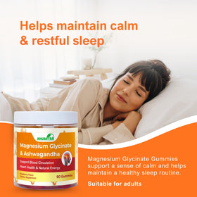 Gummies de Magnésium Glycinate ANUMITRA avec Ashwagandha, goût framboise
