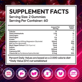 Gummies de magnésium glycinate Atterf en portion quotidienne