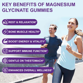 Gummies de Magnésium Glycinate Babivek avec une délicieuse saveur de baies, vue de près