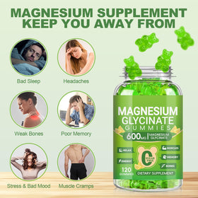 Gummies de magnésium glycinate Cytona 600mg avec goût de citron