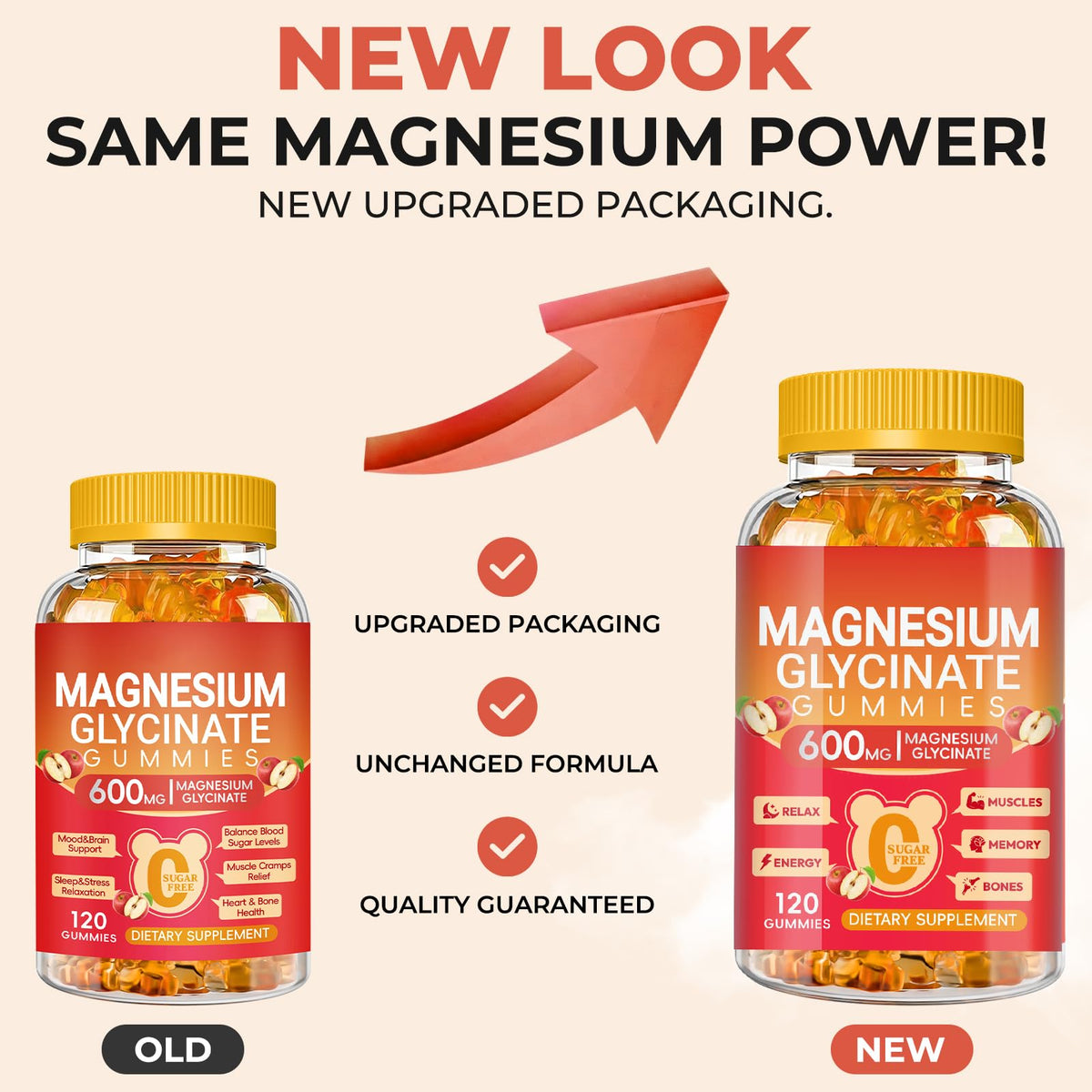 Gummies de magnésium glycinate Cytona 600mg sur une table