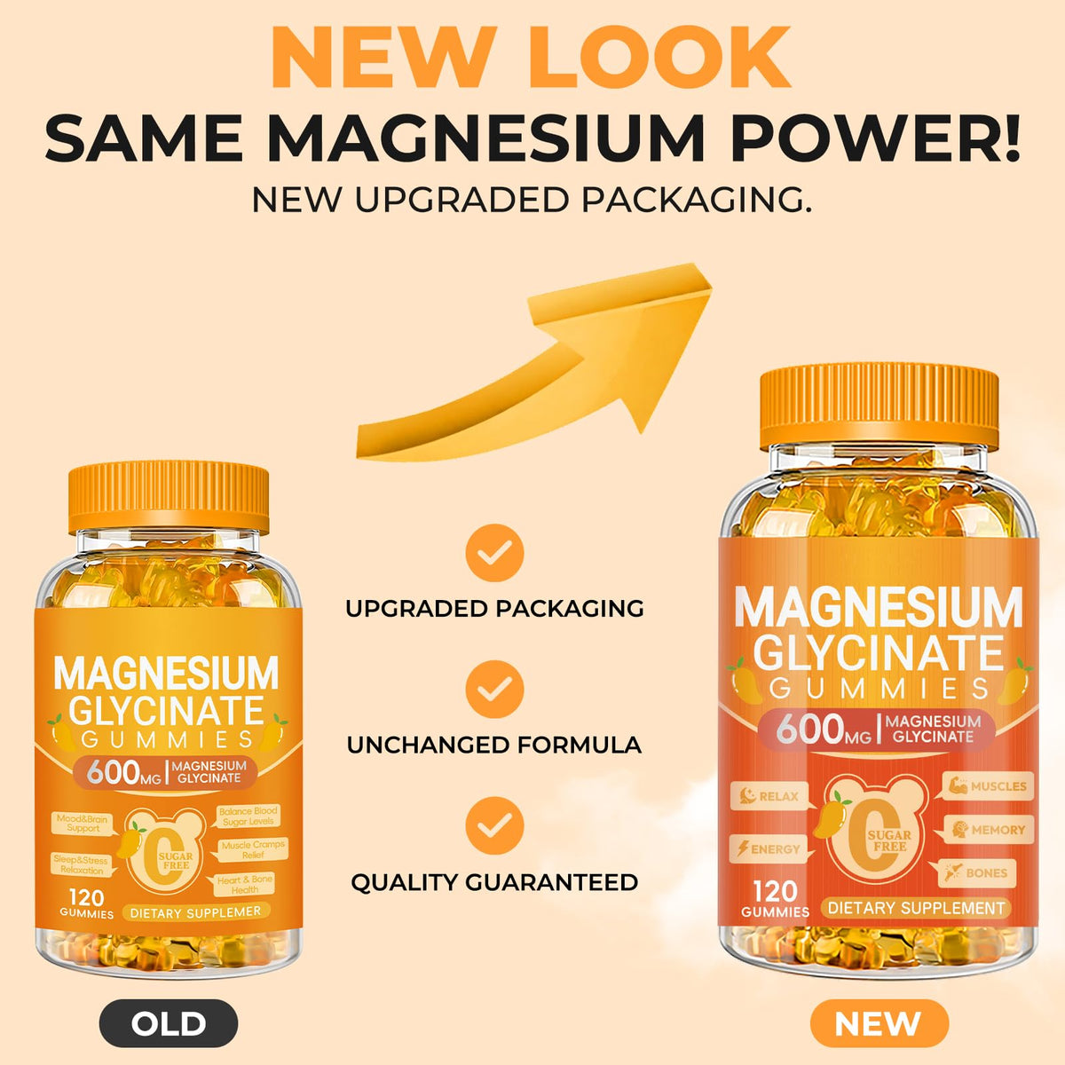 Gummies de magnésium glycinate Cytona avec une tasse de thé