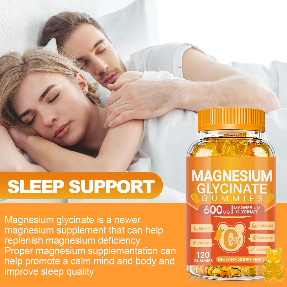 Gummies de magnésium glycinate Cytona dans une main