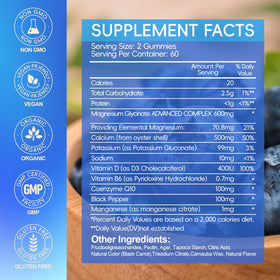 Gummies de magnésium glycinate Cytona sur une surface en bois