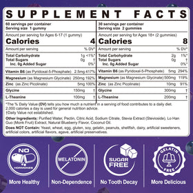 Gummies de magnésium glycinate ELLAMENTZ 500mg 120Ct emballage
