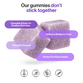 Gummies de magnésium glycinate et citrate kindnature montrant la texture