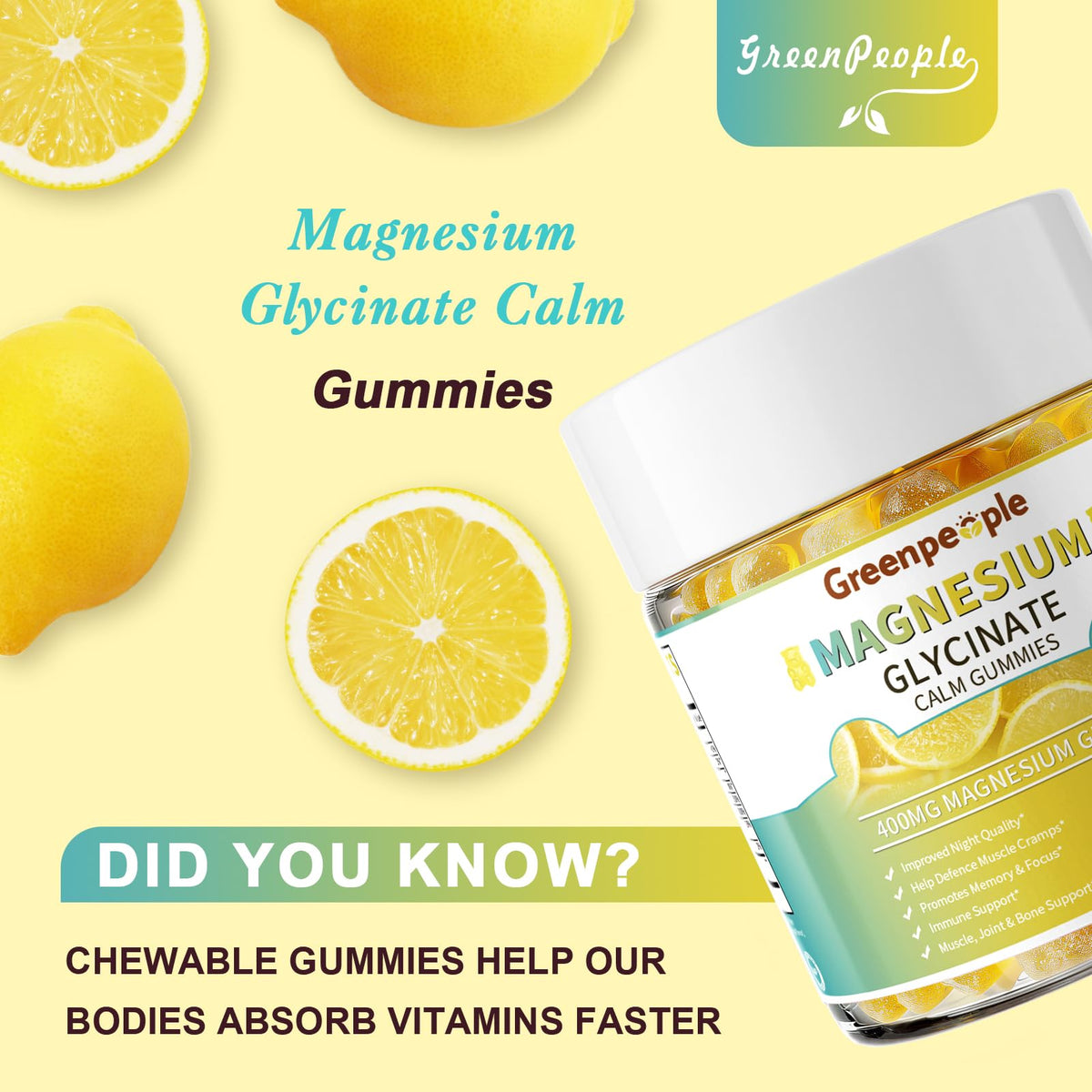 Gummies de magnésium glycinate GREENPEOPLE en situation familiale
