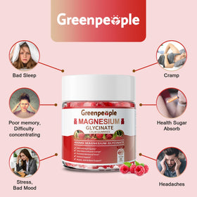 Gummies de magnésium glycinate GREENPEOPLE, vue de côté