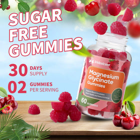Gummies de magnésium glycinate IRIDESICENT dans une main