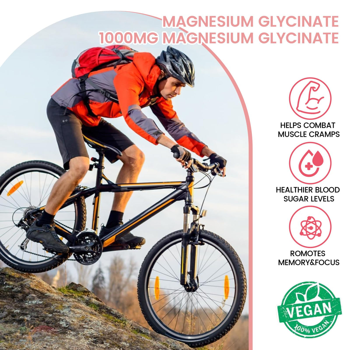 Gummies de magnésium glycinate Maxmedix avec étiquette de conformité GMP