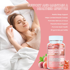 Gummies de magnésium glycinate Maxmedix savoureux à la framboise