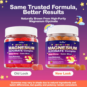 Gummies de magnésium glycinate Meceilays en gros plan