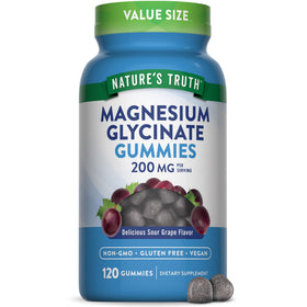 Gummies de Magnésium Glycinate Nature's Truth 200mg 120 Comp. vue de face