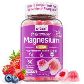 Gummies de magnésium glycinate NEVISS en flacon de 259g
