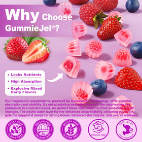 Gummies de magnésium glycinate NEVISS sur une table