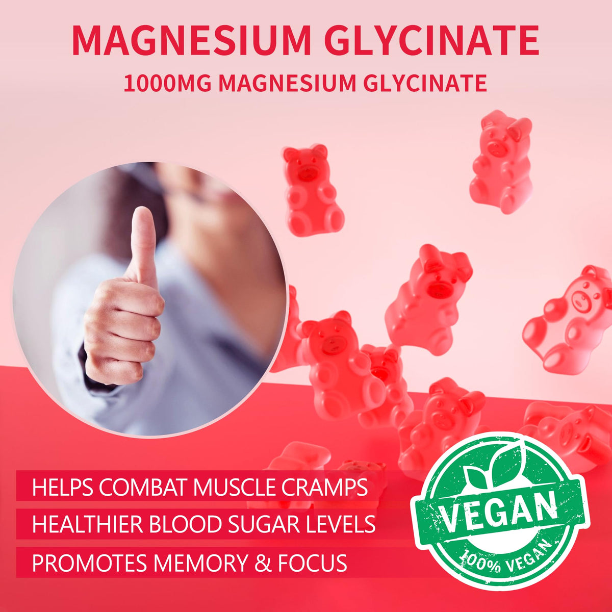 Gummies de magnésium glycinate Novomins, ingrédients principaux