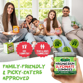 Gummies de magnésium glycinate OH MY CHEWY, avec d'autres compléments alimentaires