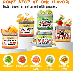 Gummies de Magnésium Glycinate OH MY CHEWY en portion sur une assiette