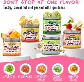 Gummies de magnésium glycinate OH MY CHEWY, ingrédients sur l'emballage