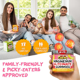 Gummies de magnésium glycinate OH MY CHEWY, utilisation en famille